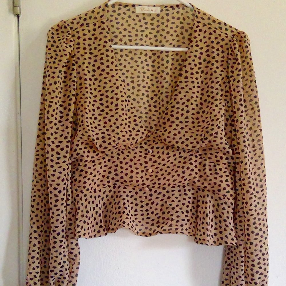 Crop top w/ruffle